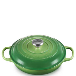 Le Creuset Signature Bamboo Cast Iron Shallow Casserole 26cm